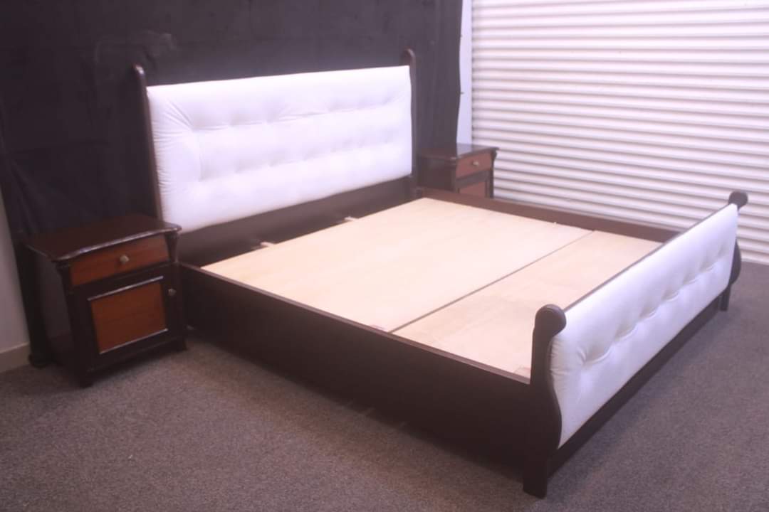 Cushioned Headboard King Size Bed With 2 Side Tables 1 FB IMG 1692969281518